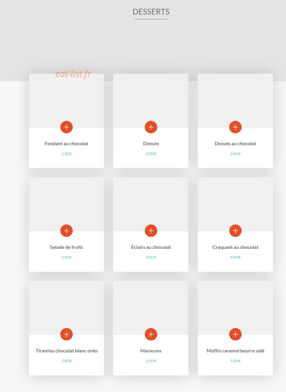 Le Kitchen — carte page 3