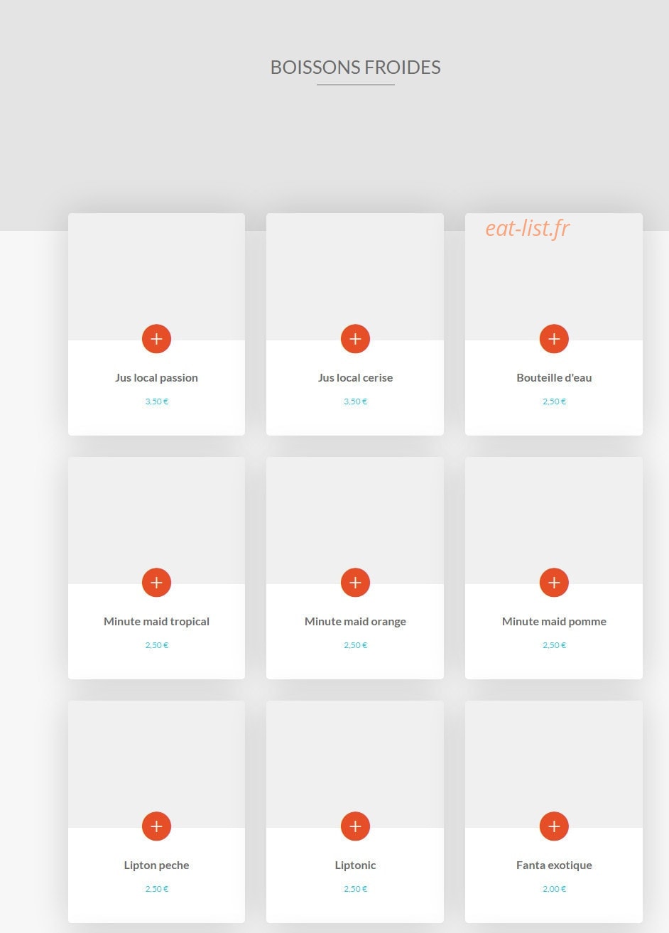Le Kitchen — carte page 5
