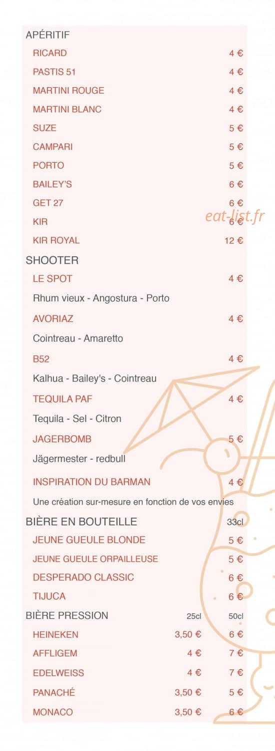 Le Spot Rooftop — carte page 5