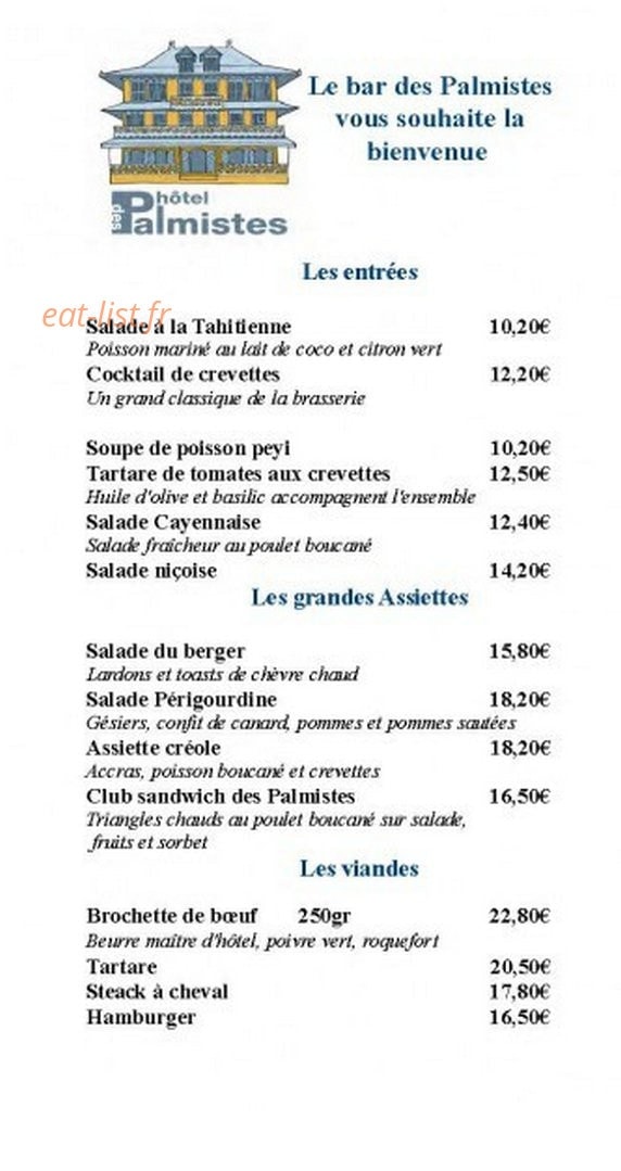 Les Palmistes — carte page 4