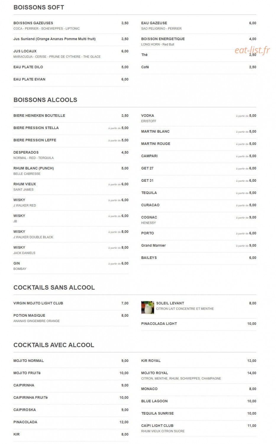 Light Club — carte page 3