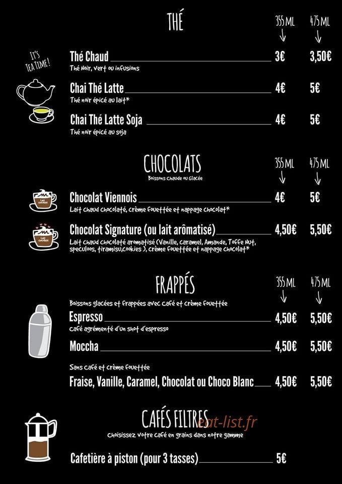 Nath Café — carte page 3