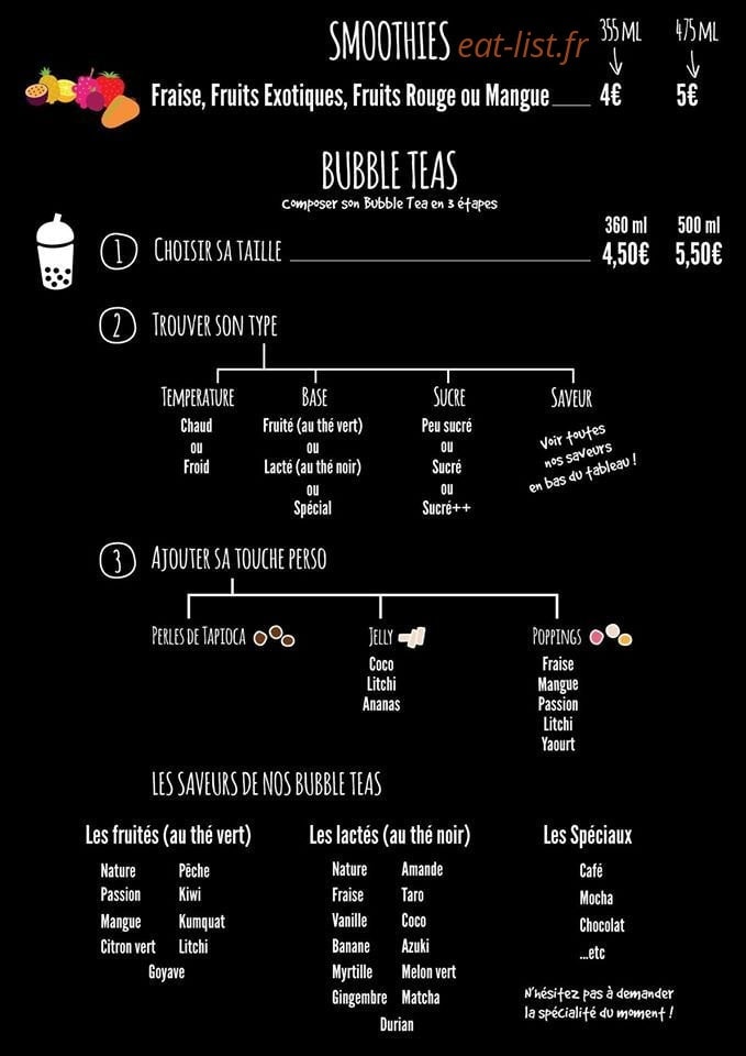 Nath Café — carte page 1