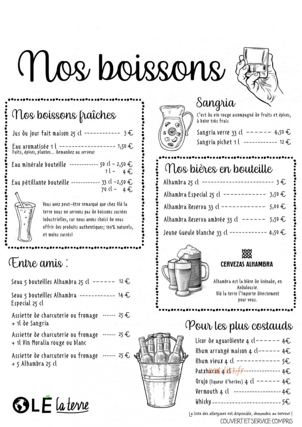Olé la terre — carte page 2