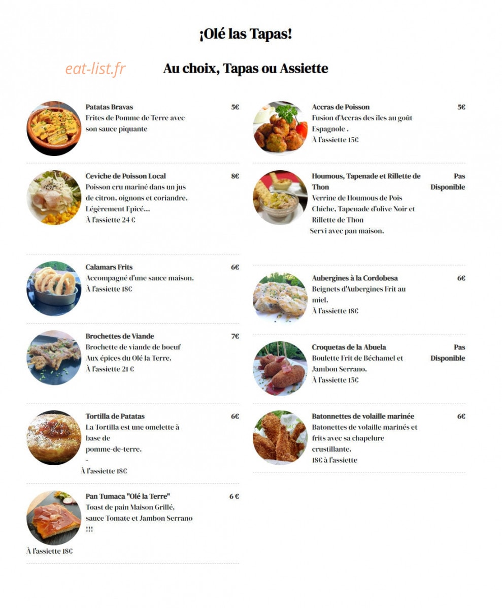 Olé la terre — carte page 2