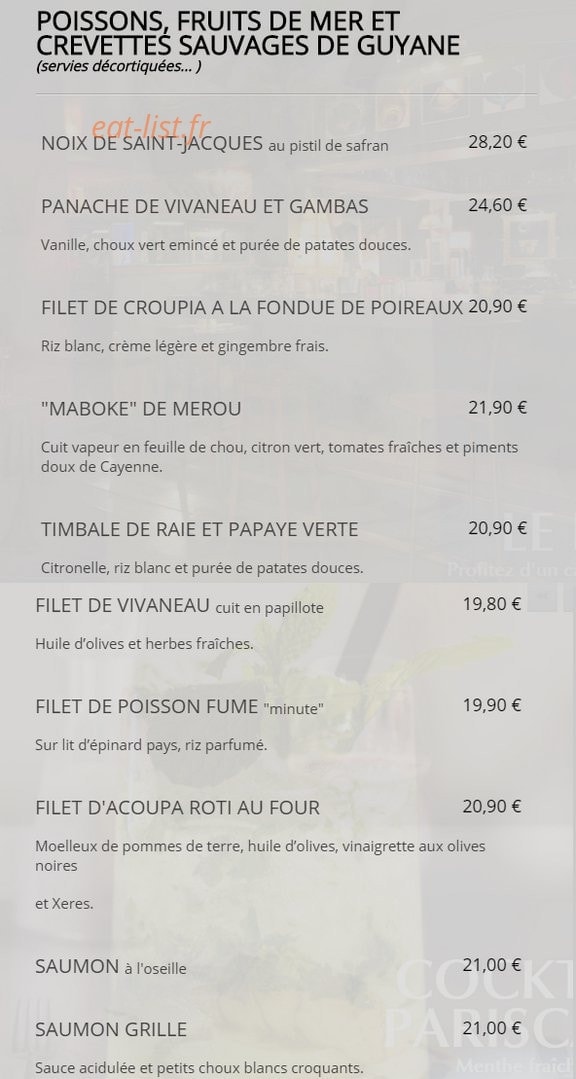 Paris Cayenne — carte page 4
