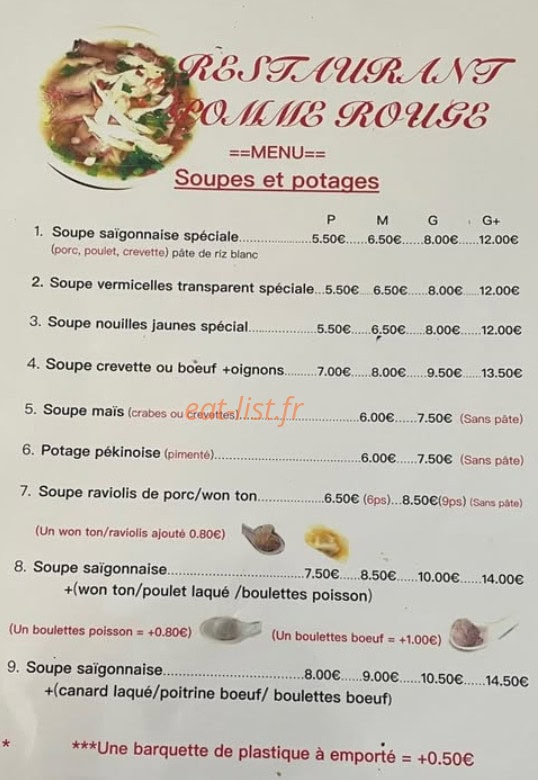 Pomme Rouge — carte page 2