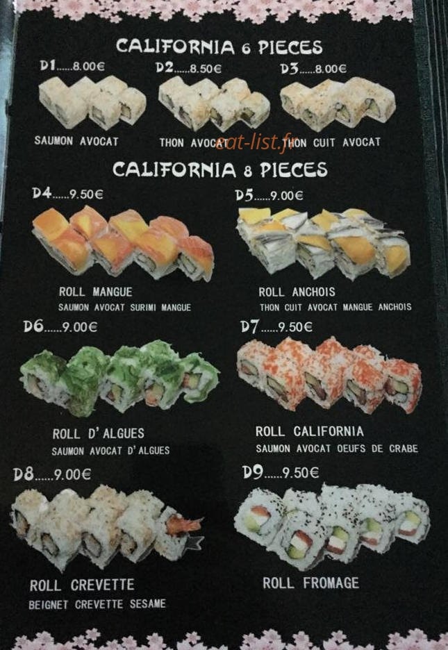 Restaurant Sakura — carte page 10
