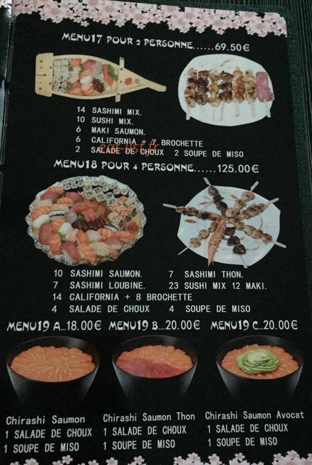 Restaurant Sakura — carte page 6