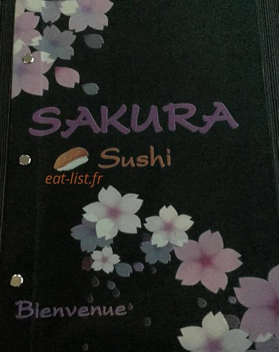 Restaurant Sakura — carte page 1