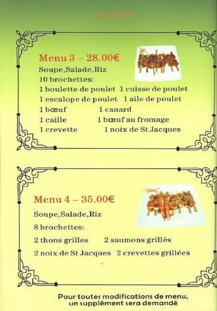 Sushi Bar — carte page 5