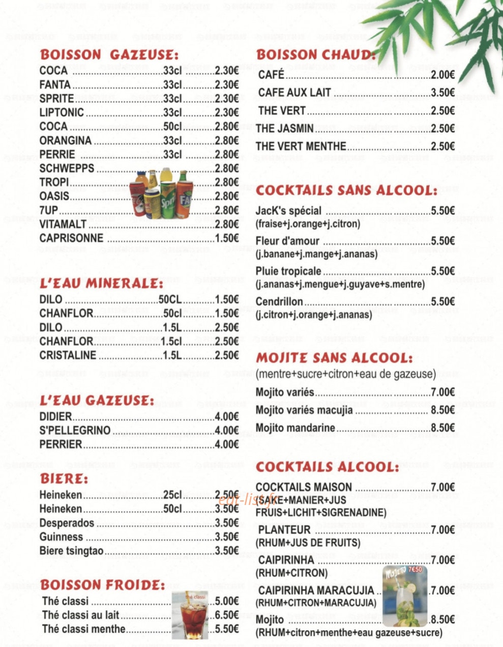 Wah Long — carte page 6