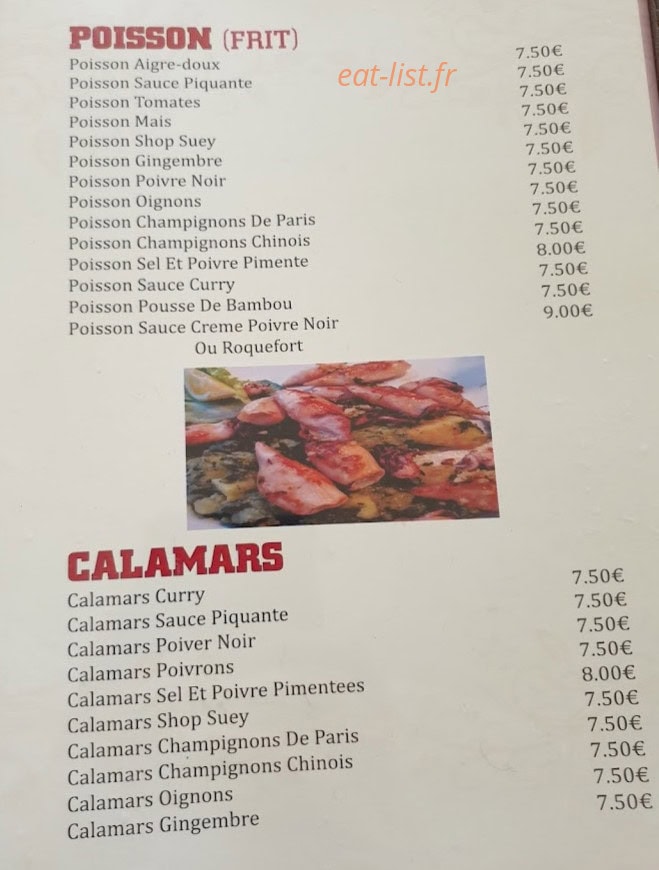 Délili Restaurant — carte page 3