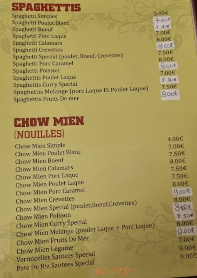 Délili Restaurant — carte page 2