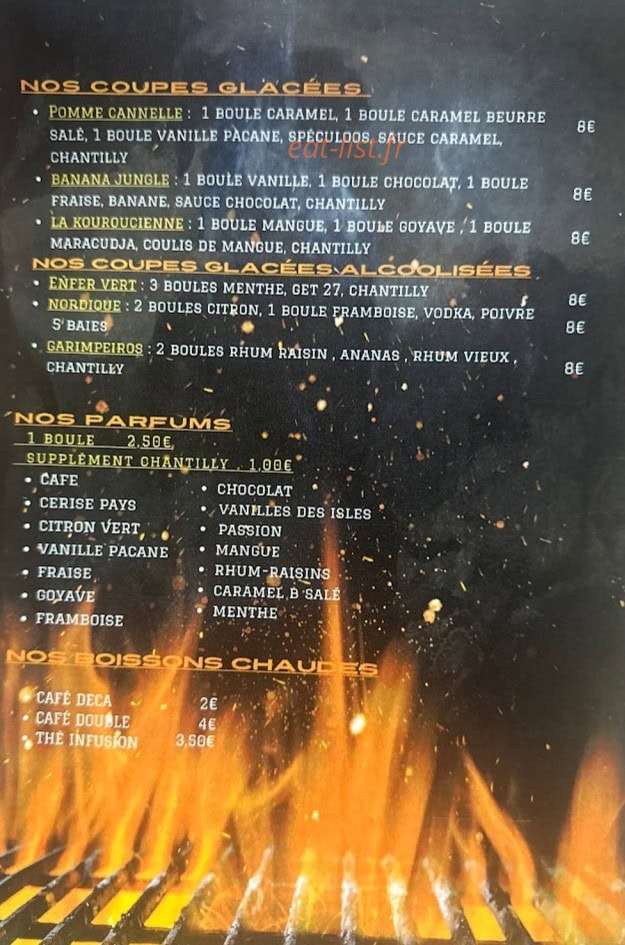 Jungle Grill — carte page 3
