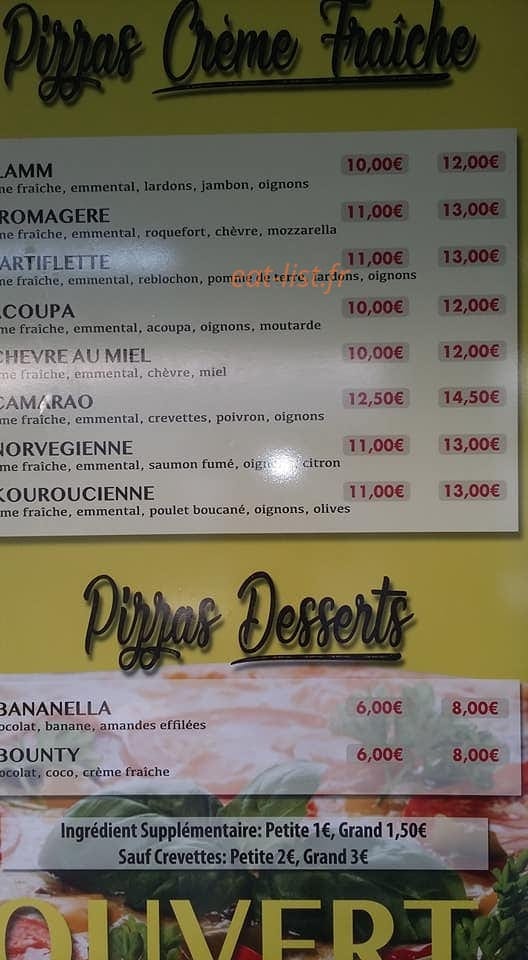 Pizza La Spezia — carte page 2