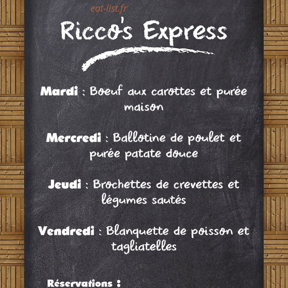 Ricco's — carte page 2
