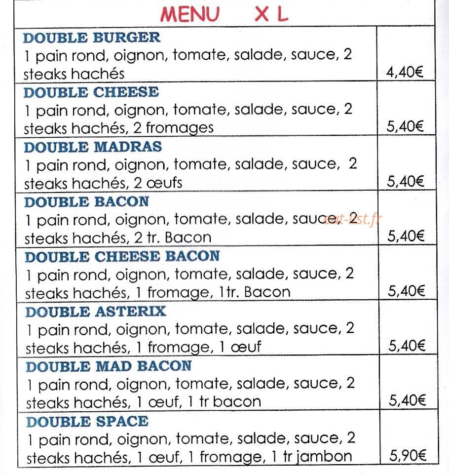 Roméo' s & Juliette' s Snack — carte page 3