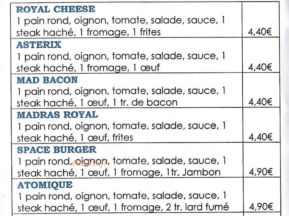 Roméo' s & Juliette' s Snack — carte page 2