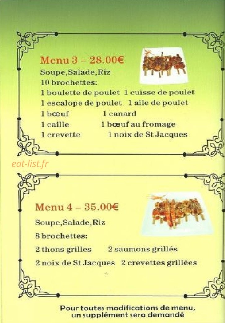 Sushi Bar — carte page 5