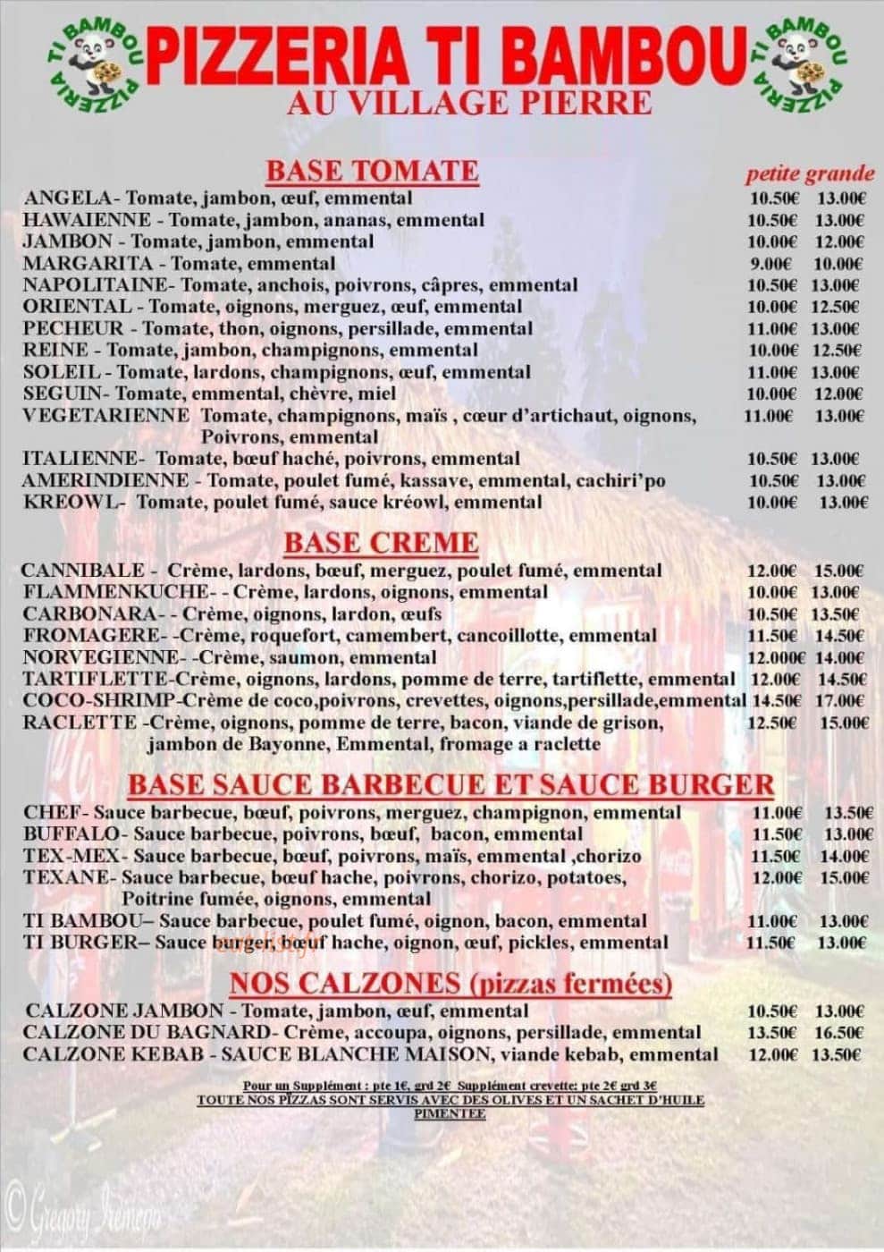 Ti Bambou — carte page 1
