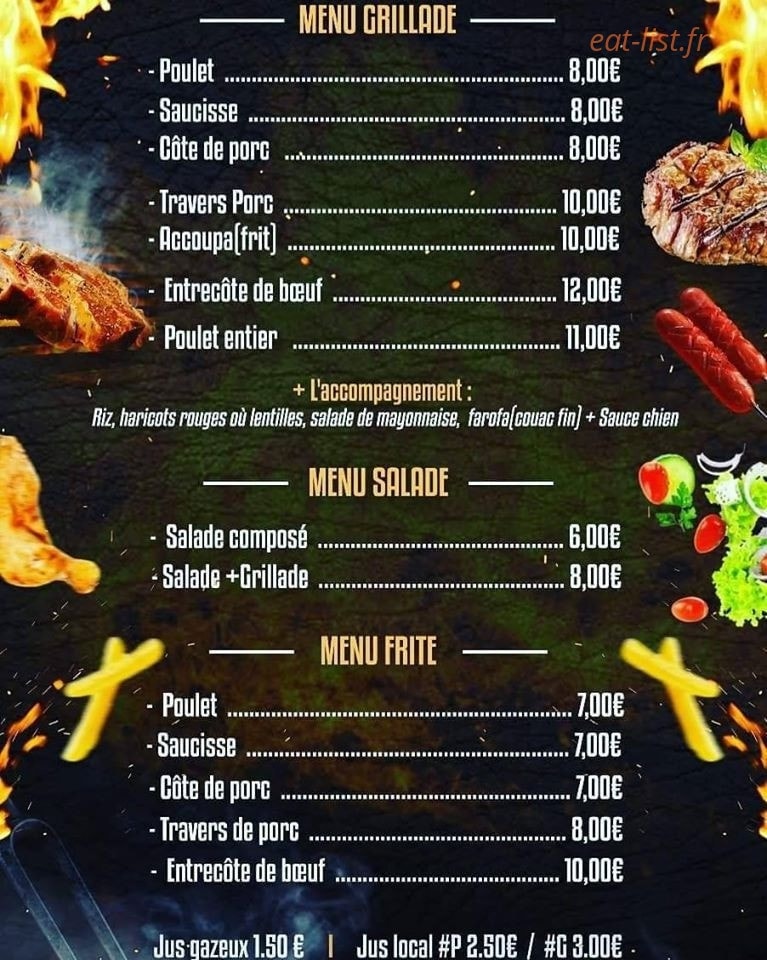 Delice grillade — carte page 2