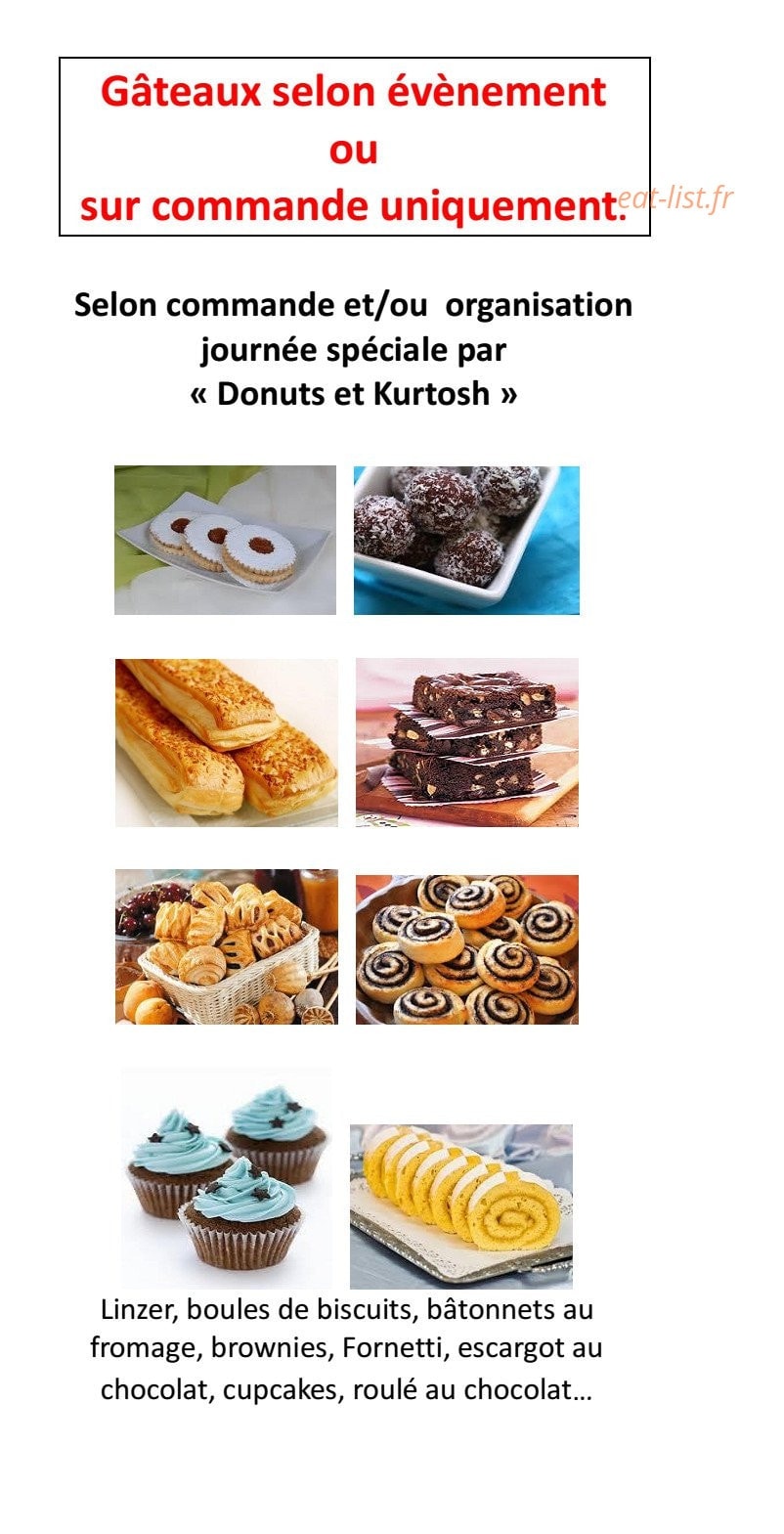 Donuts & Kurtosh — carte page 5