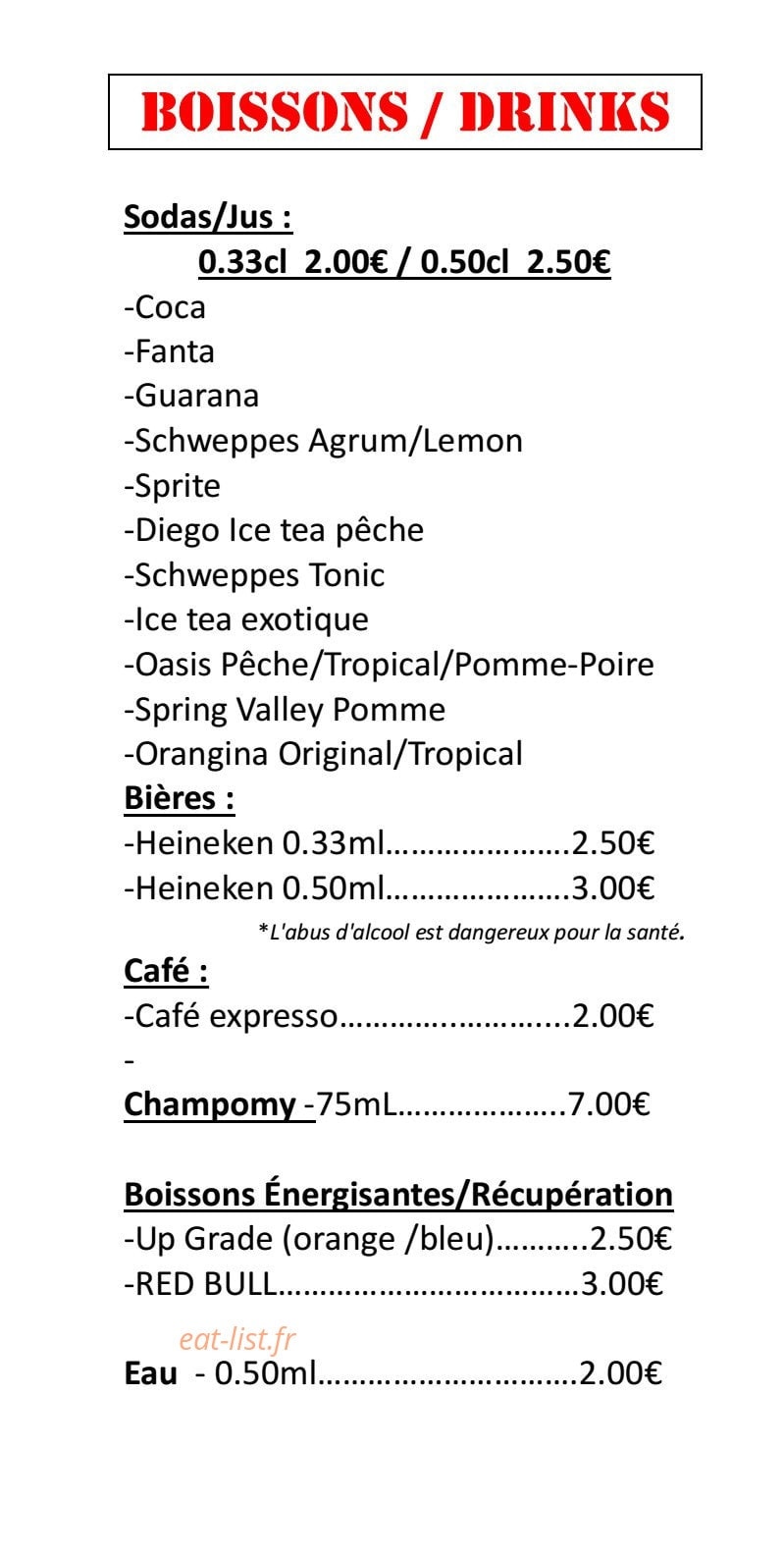 Donuts & Kurtosh — carte page 4