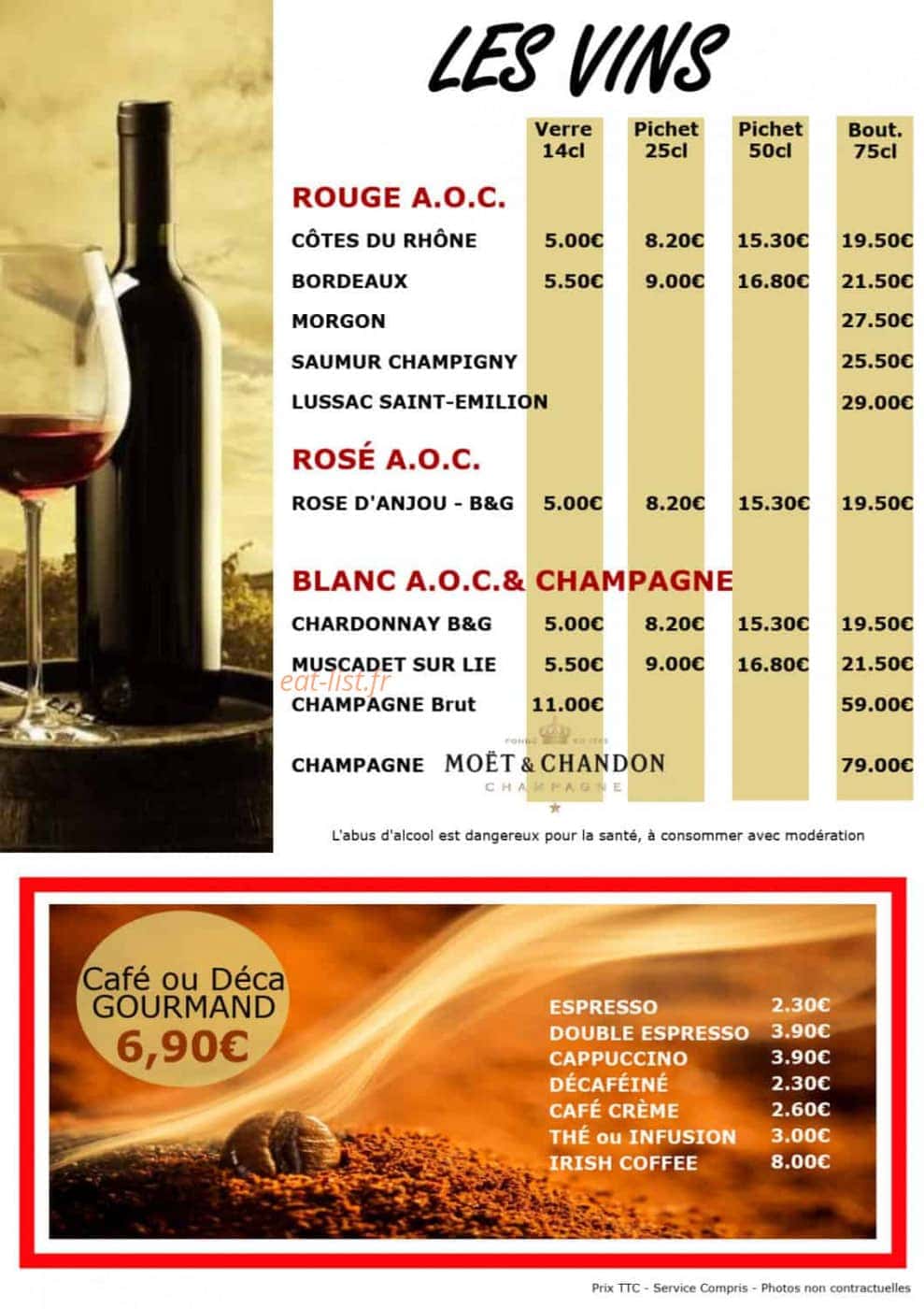 Mille Pâtes — carte page 6
