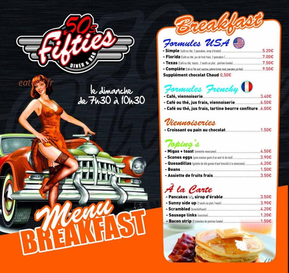 Fifties Diner Bar — carte page 4