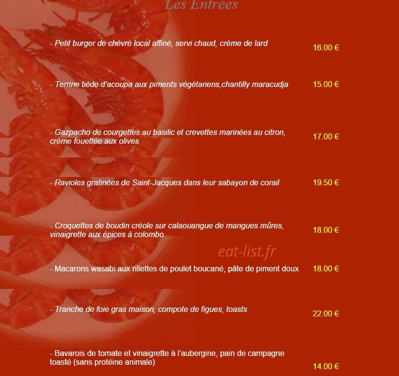 La Villa — carte page 1
