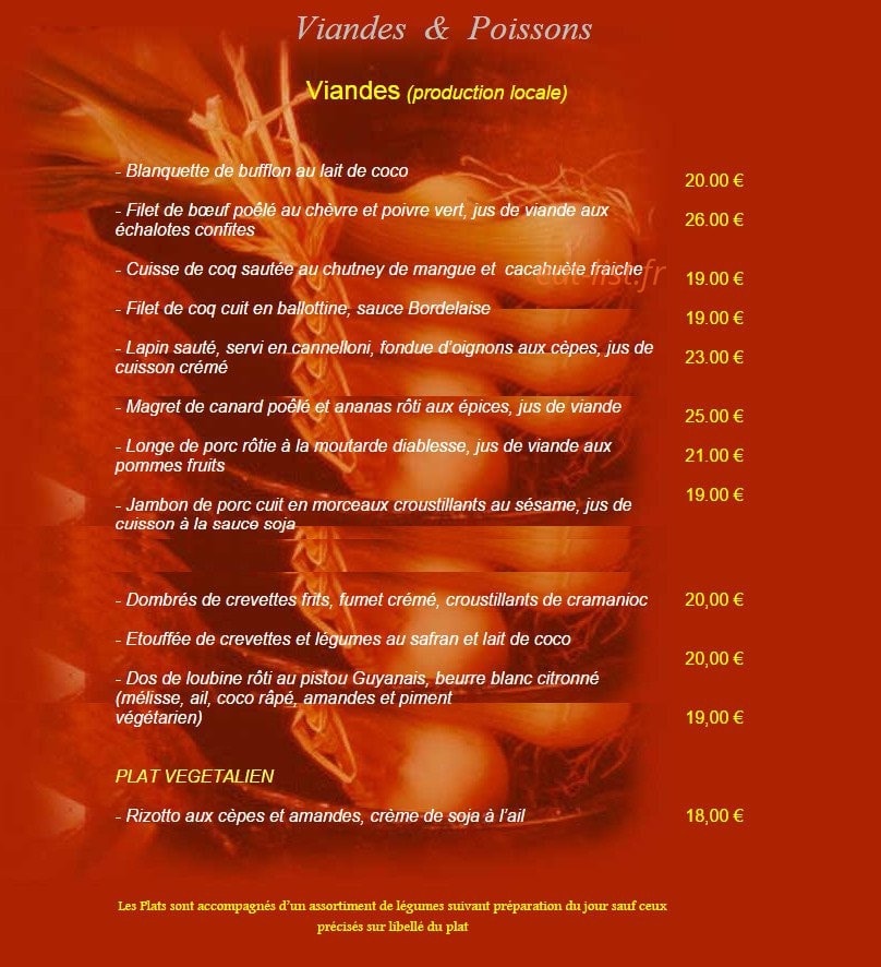 La Villa — carte page 2