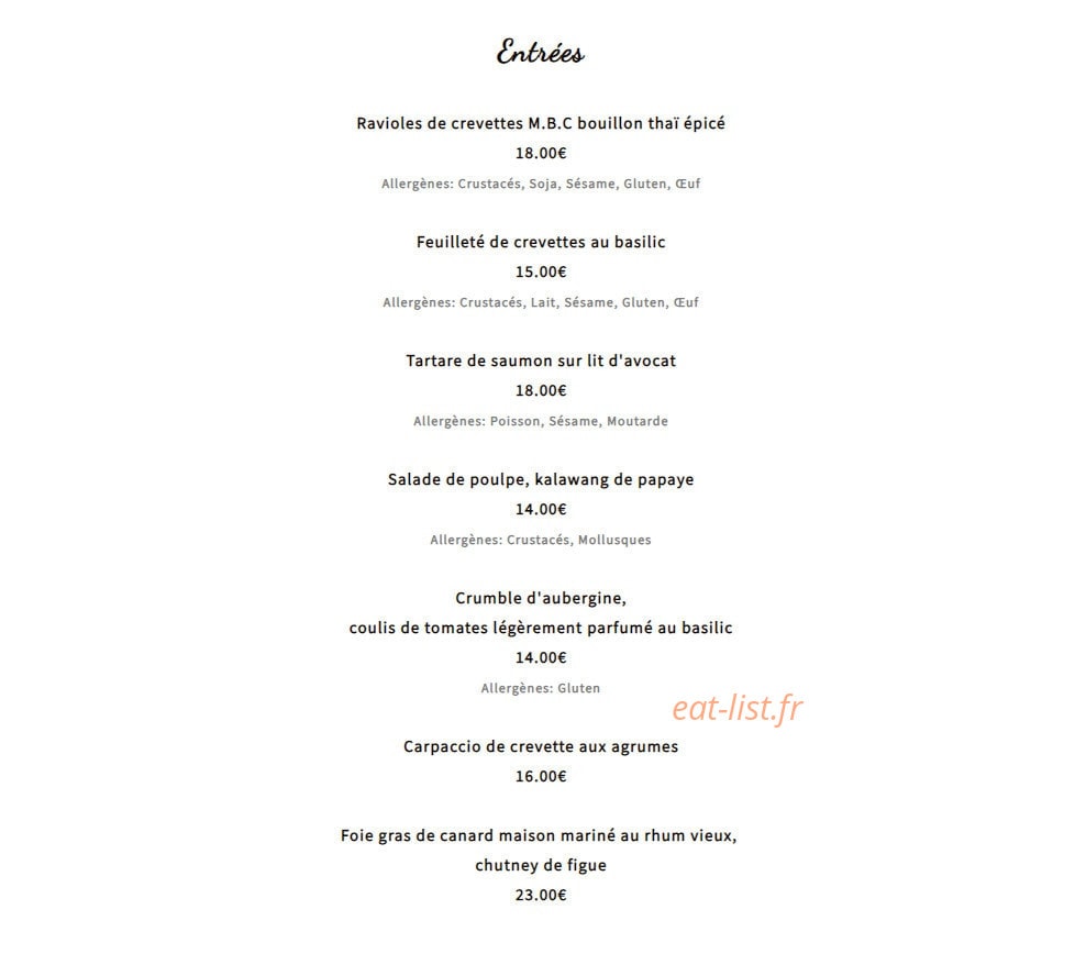 Le Barrio — carte page 1