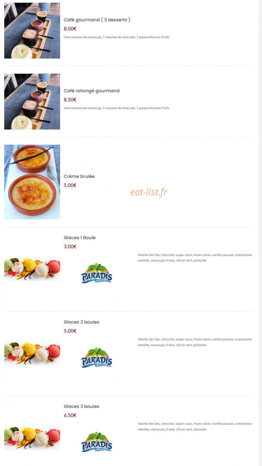 Le Korner — carte page 2
