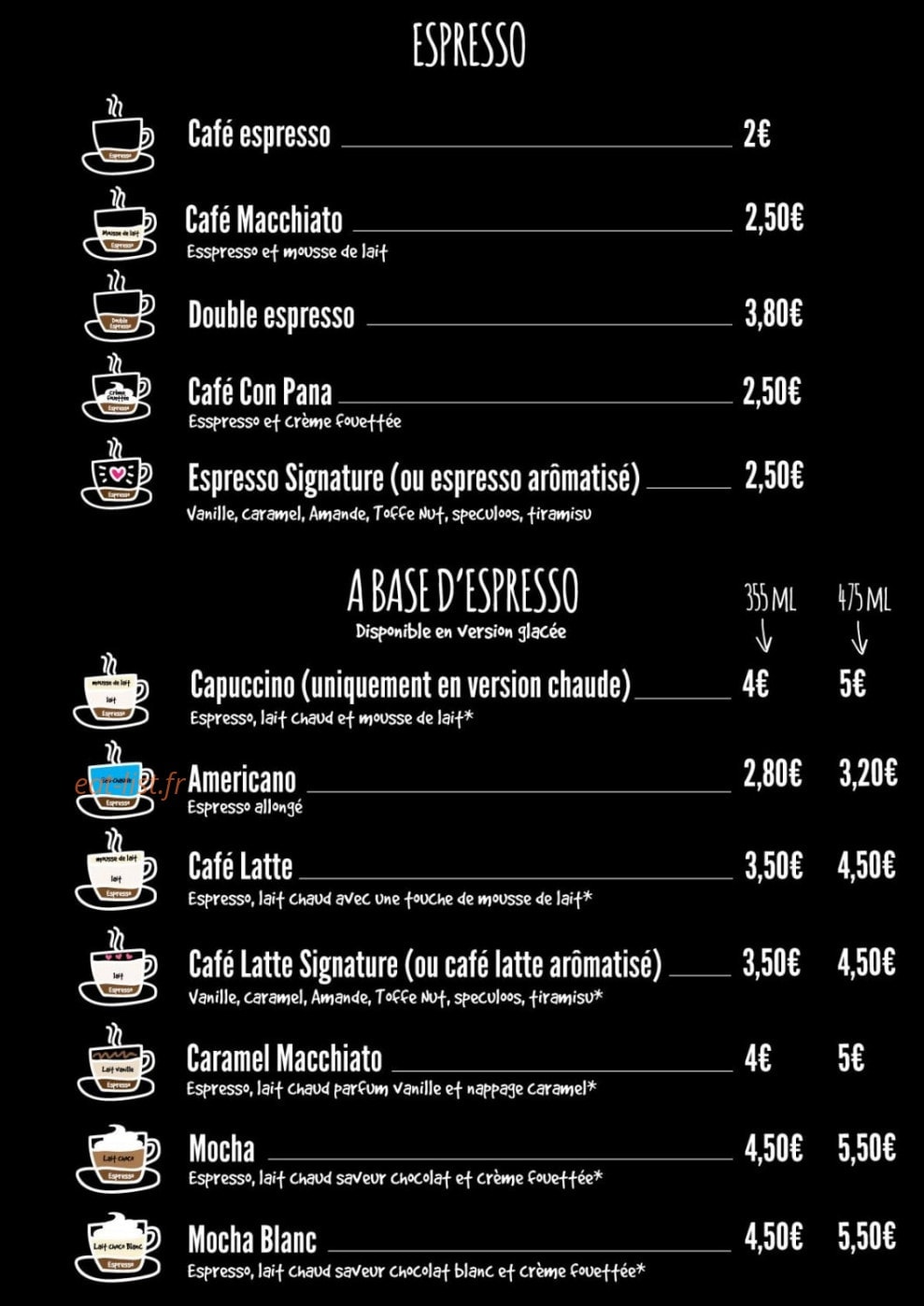 Nath café, thé & Co. — carte page 2
