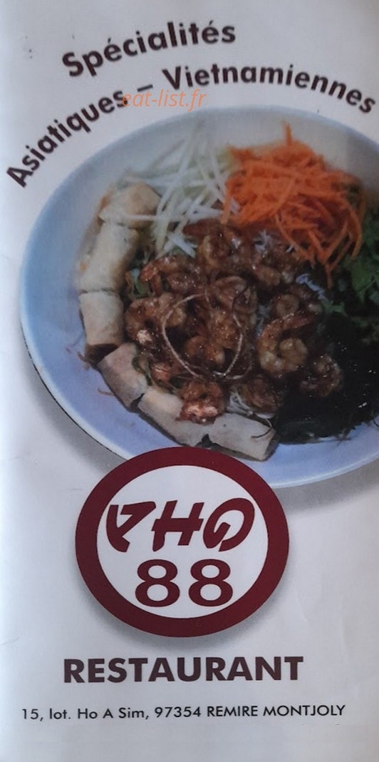 Pho 88 — carte page 1