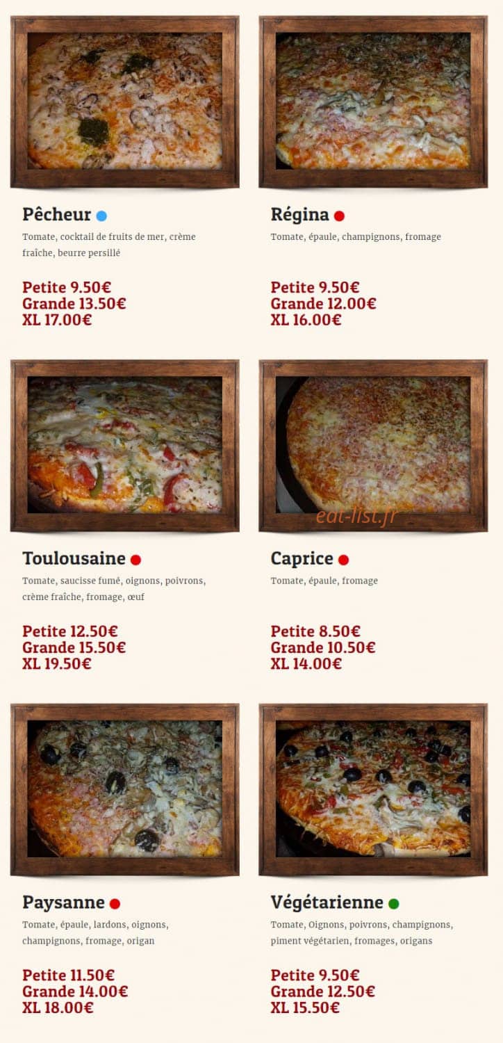Pizza Kwata — carte page 3