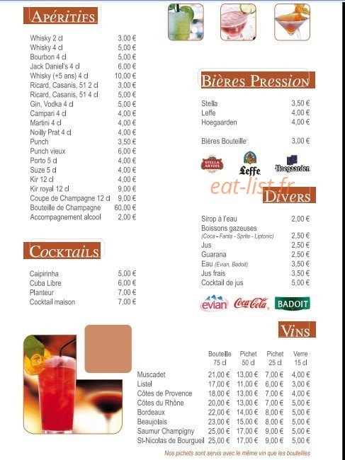 Pizza Montjoly — carte page 8