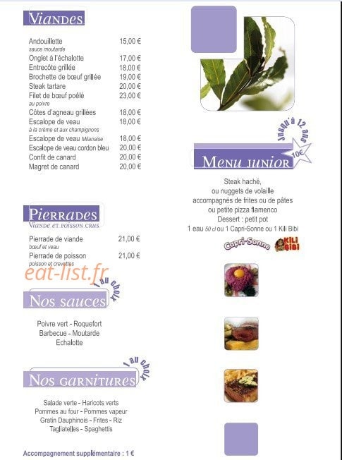 Pizza Montjoly — carte page 4