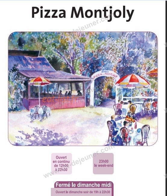 Pizza Montjoly — carte page 1