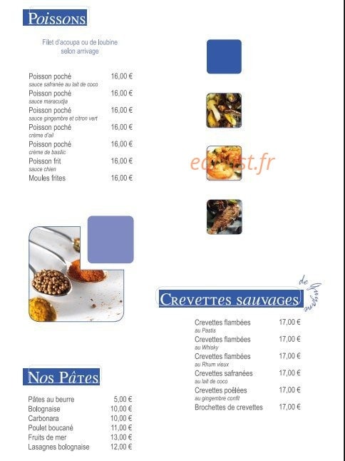 Pizza Montjoly — carte page 3
