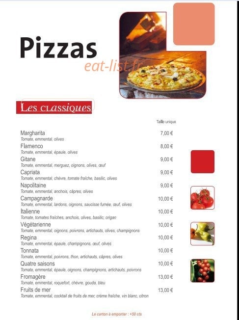 Pizza Montjoly — carte page 5