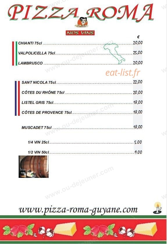 Pizza Roma — carte page 5