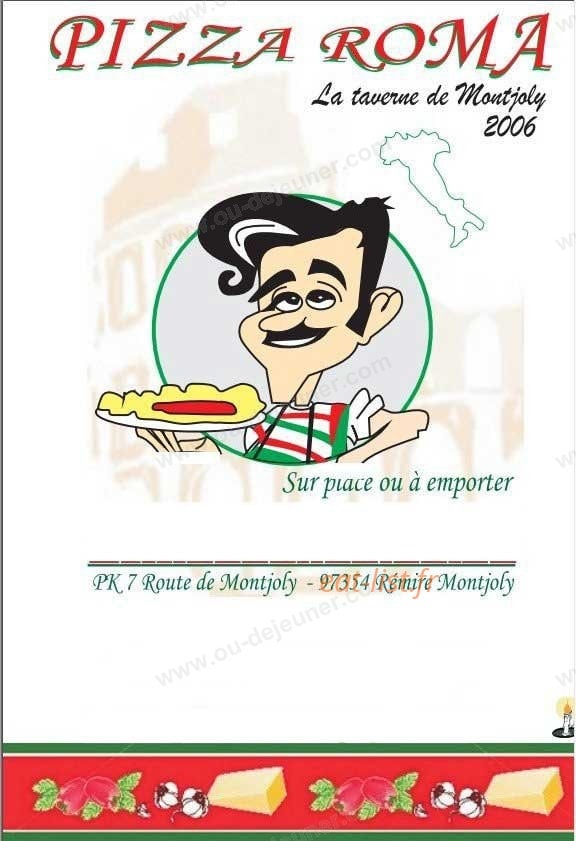 Pizza Roma — carte page 1