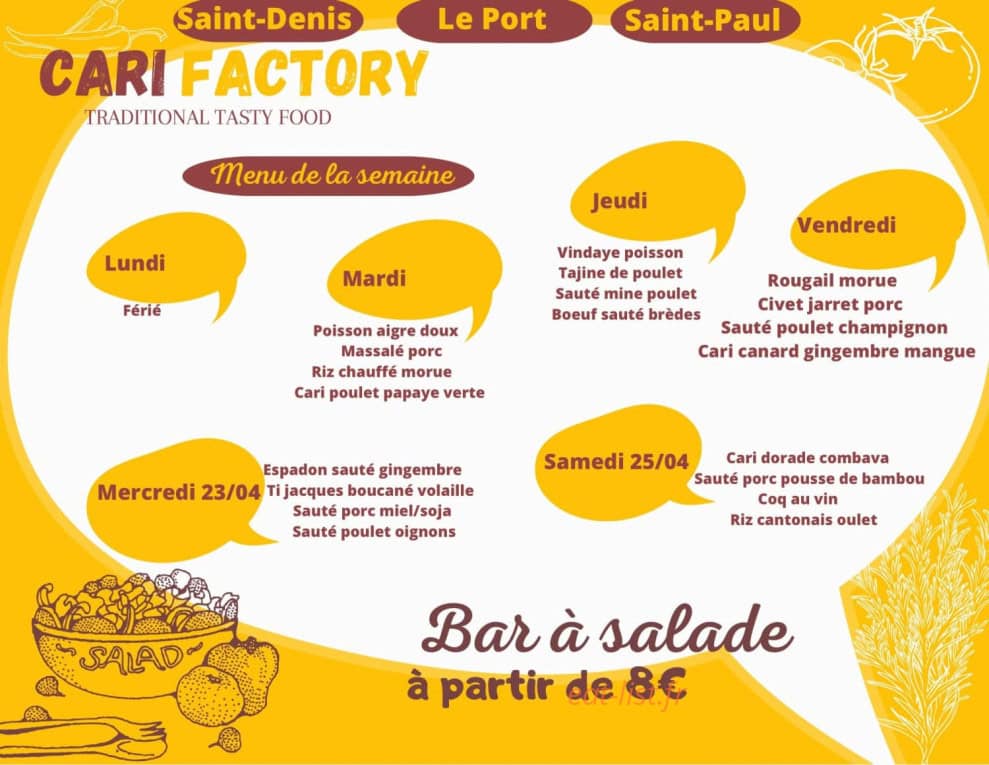 Cari Factory — carte page 1