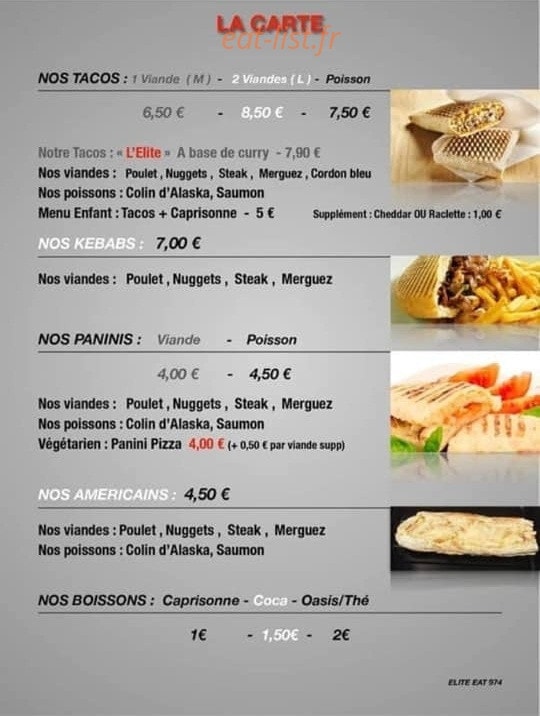 Elite Eat 974 — carte page 3