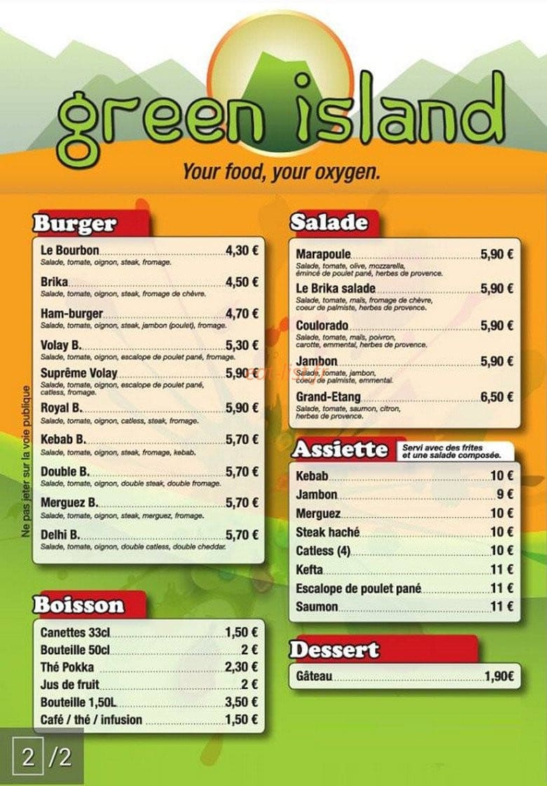 Green Island — carte page 2