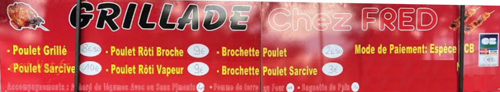 Grillade Chez Fred — carte page 1