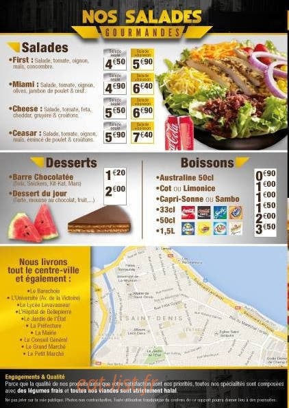 Harlem Streetfood — carte page 2