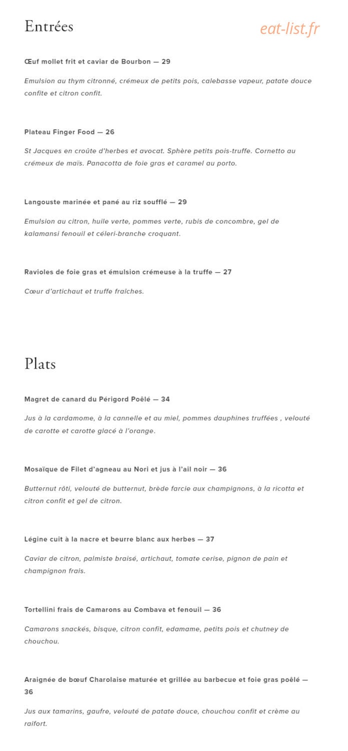 L'Atelier de Ben — carte page 2